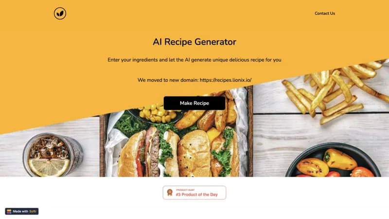 AI Recipe Generator screenshot