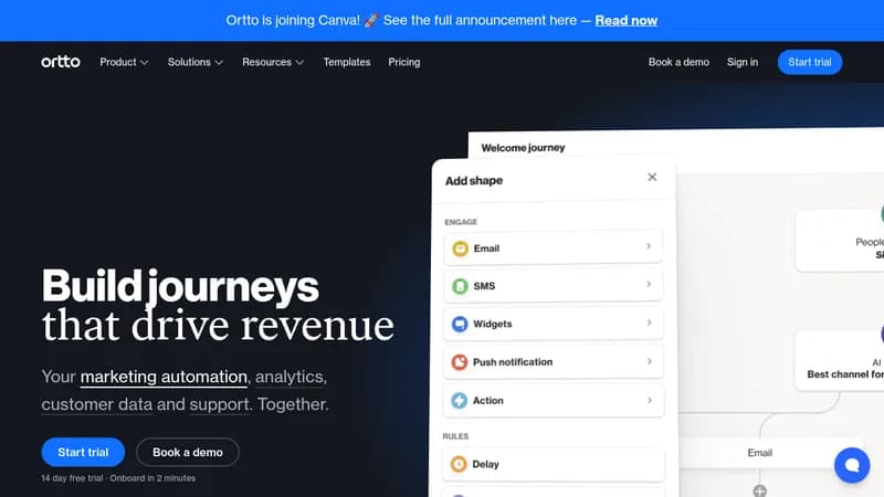 ortto website