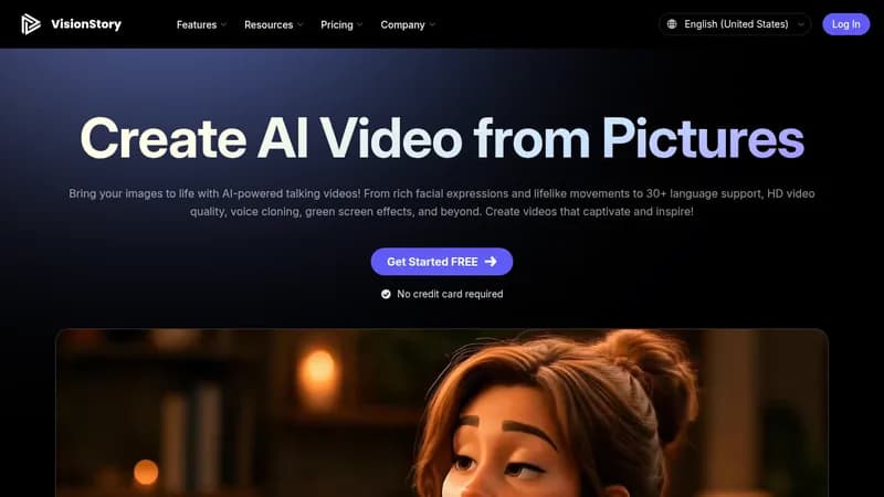 visionstory website