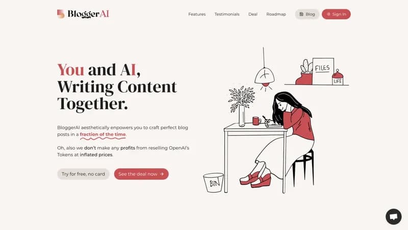 BloggerAI screenshot