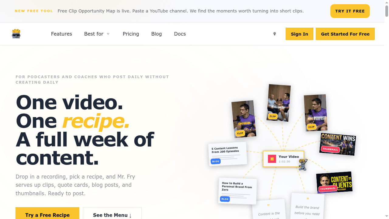 contentfries website