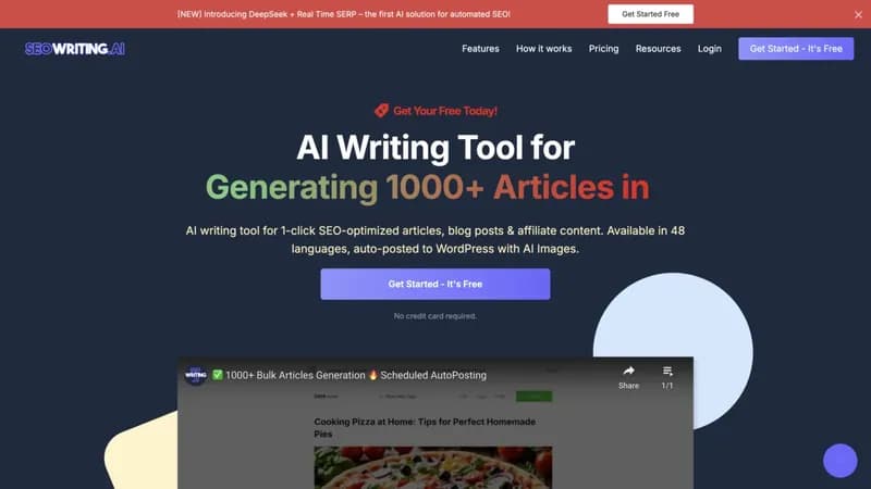 SEO Writing AI screenshot
