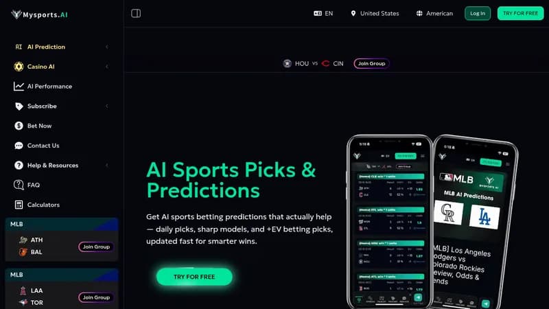 mysports.ai website