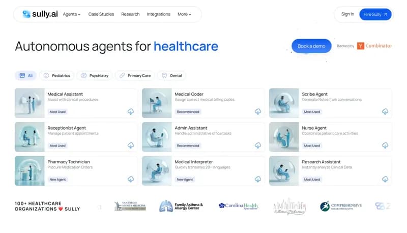 Sully.ai screenshot