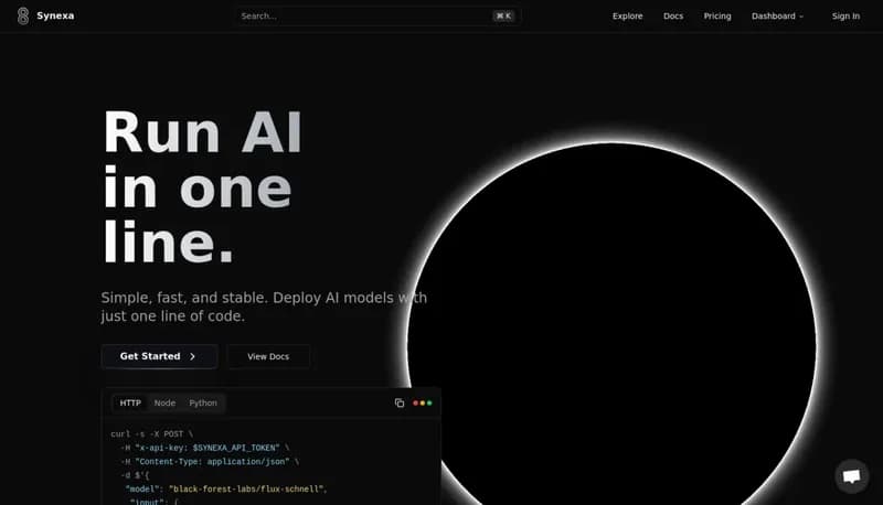 Synexa AI screenshot