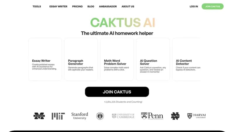 Caktus AI screenshot
