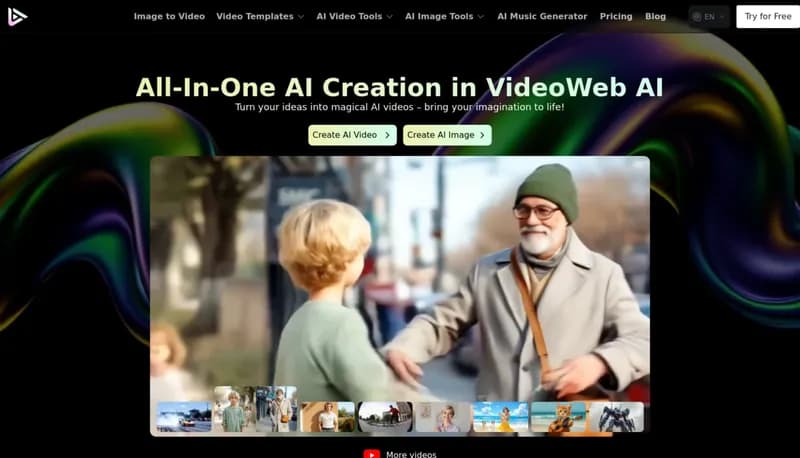 VideoWeb AI screenshot