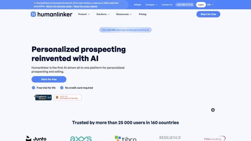 Humanlinker screenshot