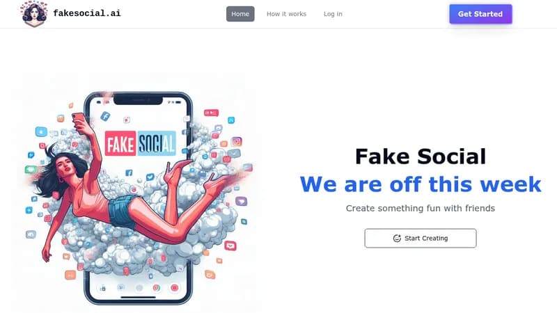 fake social website