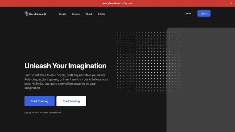 DeepFiction screenshot