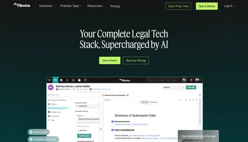 Filevine screenshot
