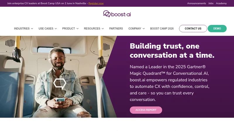 boost.ai website