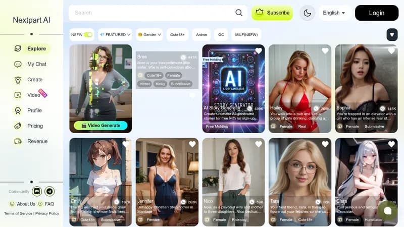 nextpart ai website