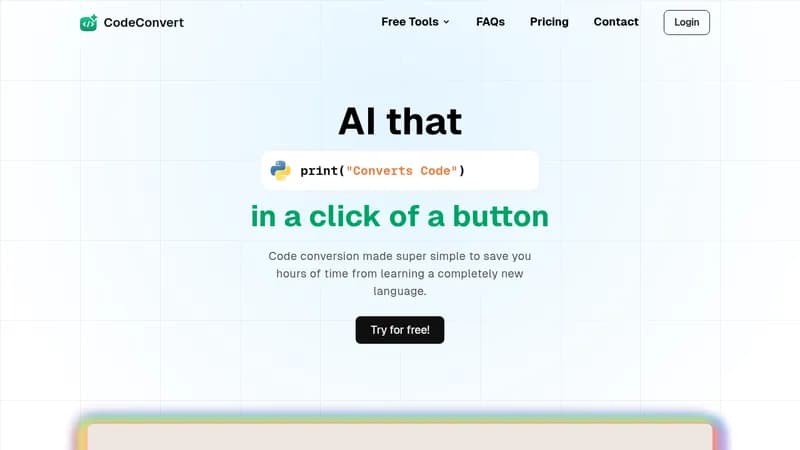codeconvert website