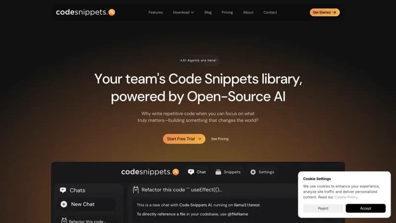 Code Snippets AI screenshot