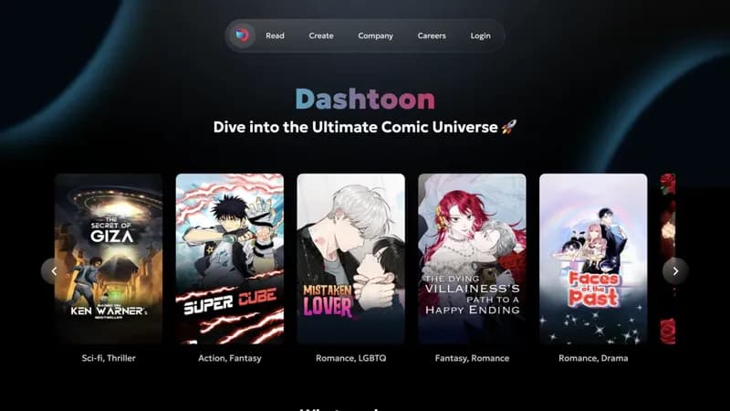 Dashtoon screenshot