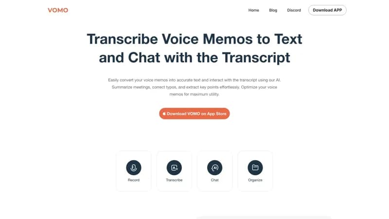 VOMO - AI Voice Memos screenshot