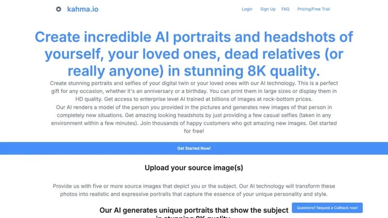 kahma.io screenshot