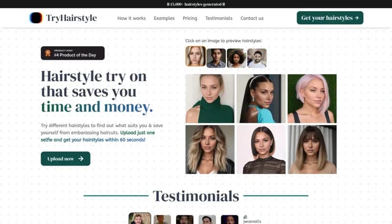 TryHairstyle screenshot