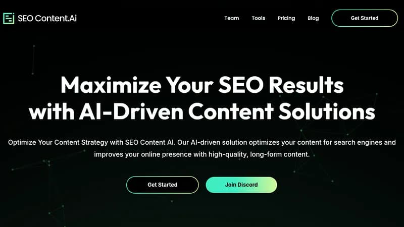 seo content ai website