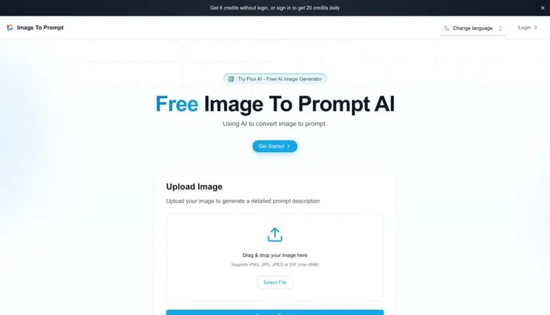 Image to Prompt AI screenshot