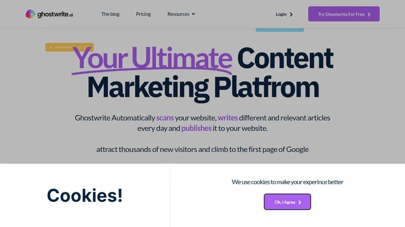 ghostwrite ai website