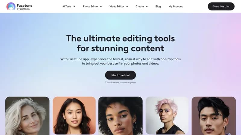 Facetune screenshot