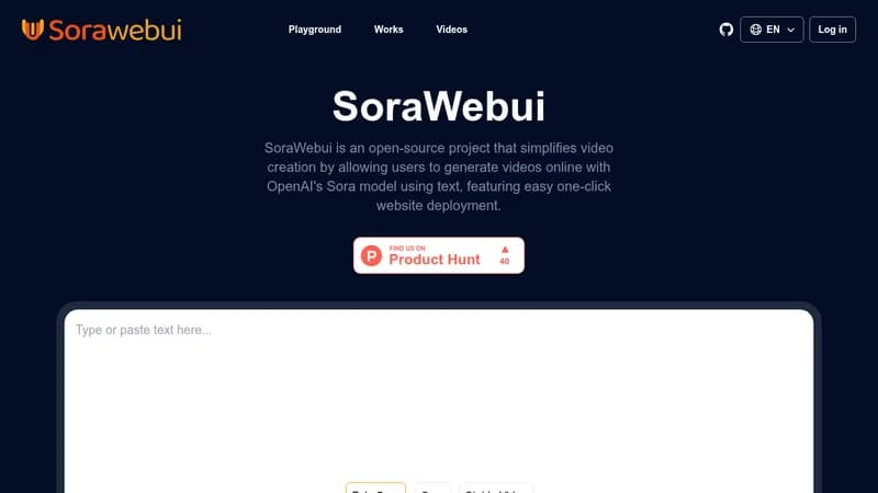 sorawebui website