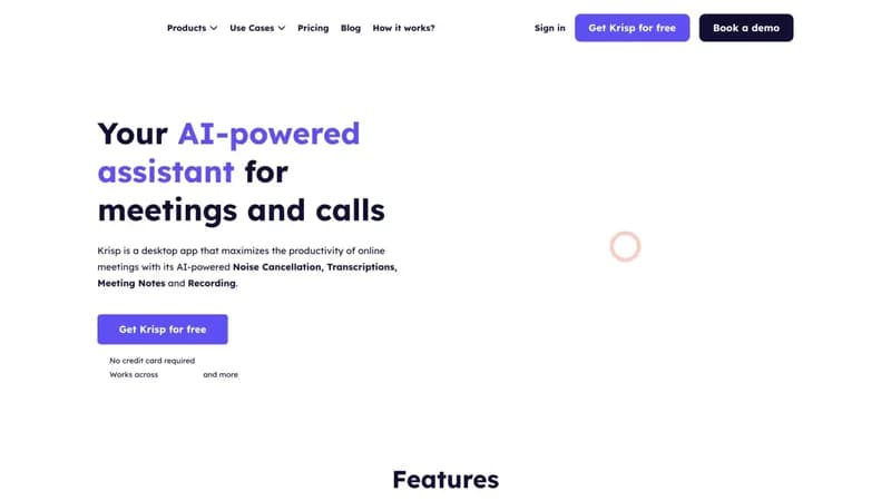 Krisp screenshot
