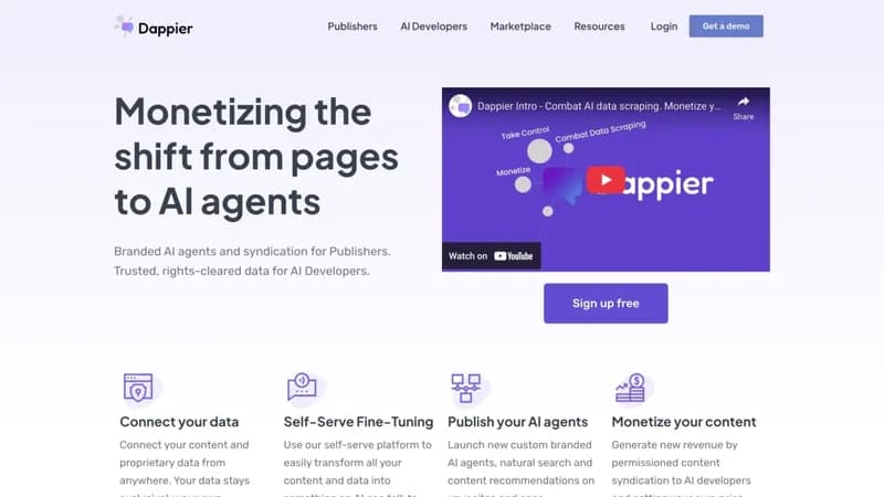 Dappier screenshot