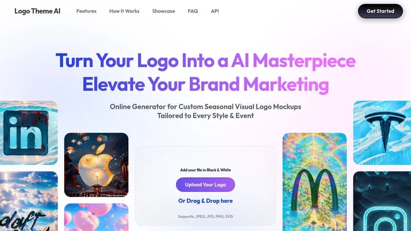 logo theme ai website