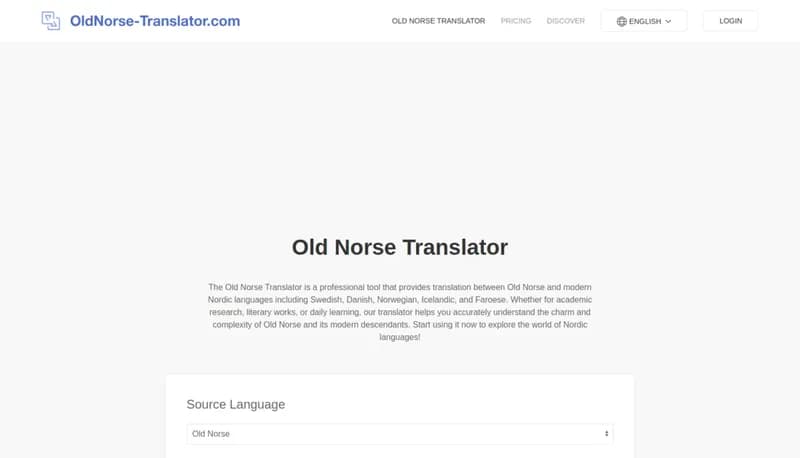 Old Norse Translator screenshot