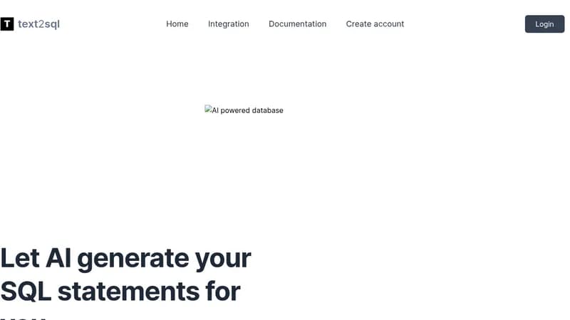 text2sql website