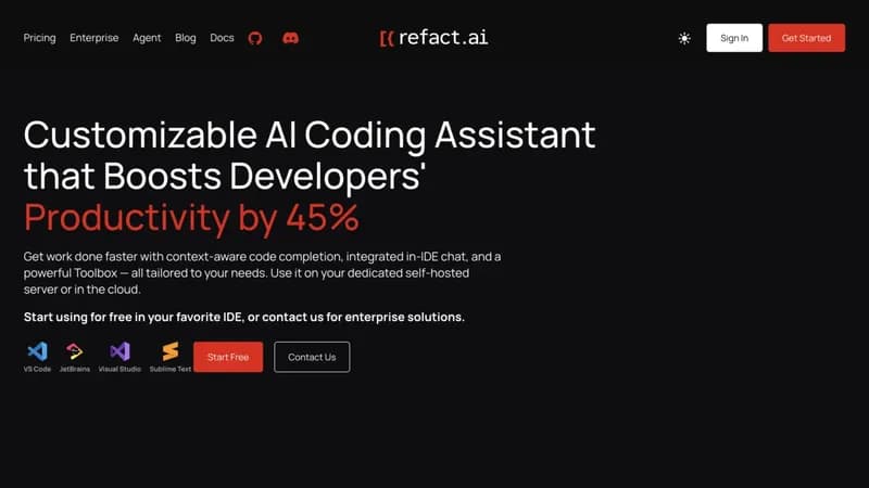 Refact.ai screenshot