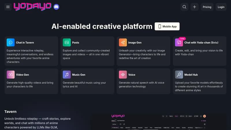 yodayo website