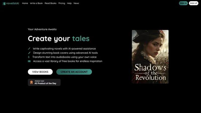 NovelistAI screenshot