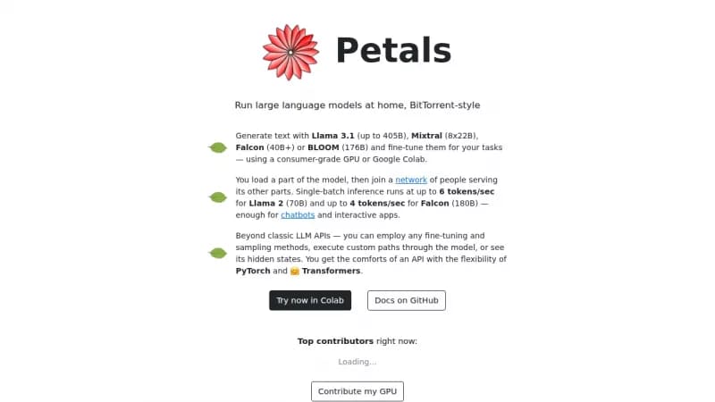 Petals screenshot