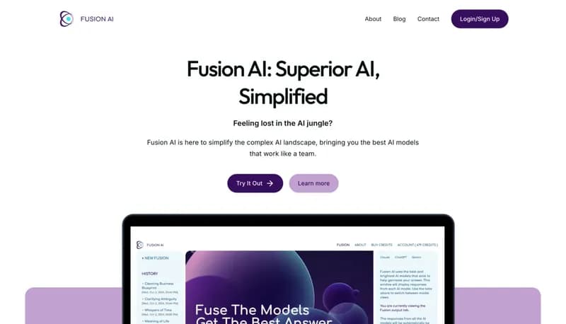 Fusion AI screenshot