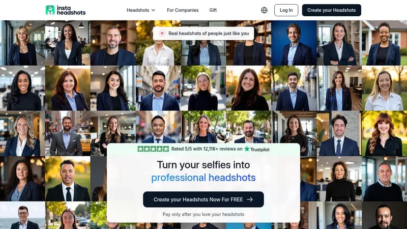 instaheadshots website