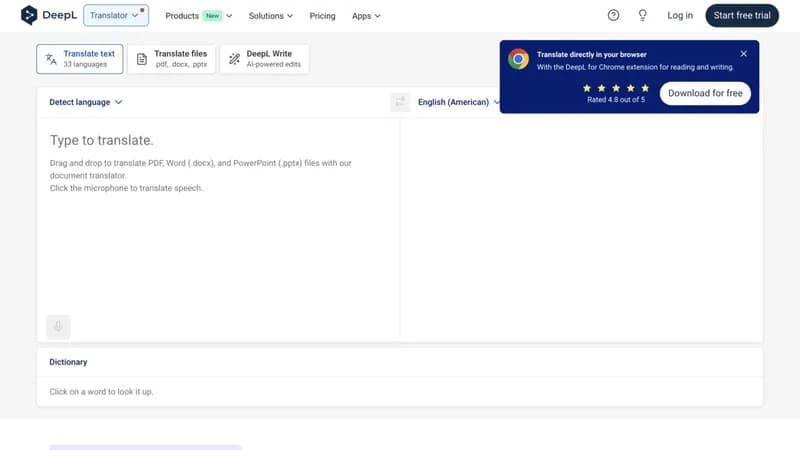 DeepL Translate screenshot