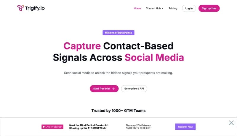 Trigify screenshot