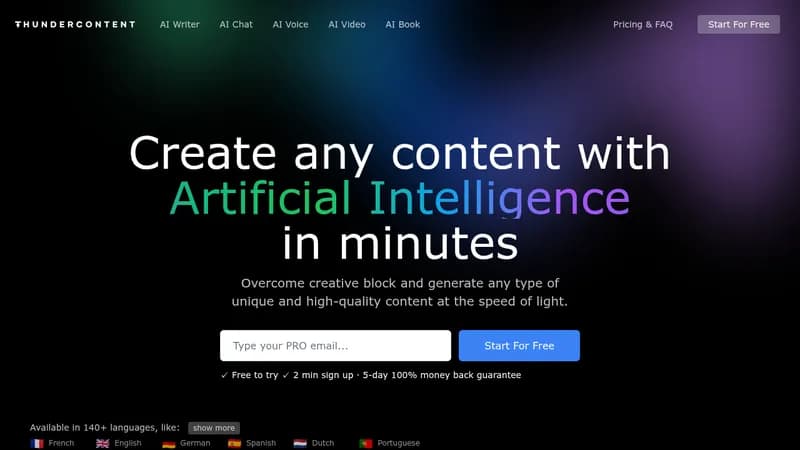thundercontent website