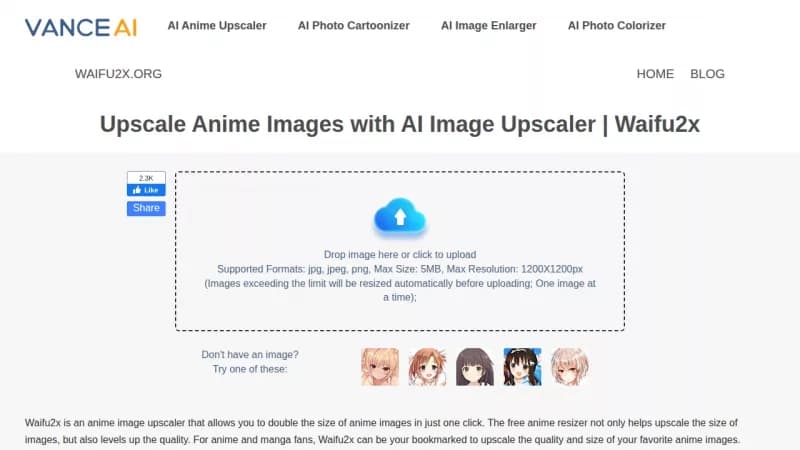 Waifu2x screenshot