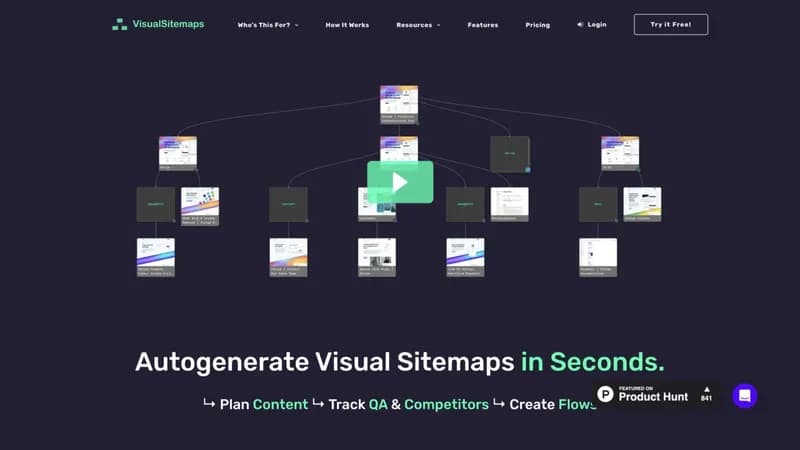 Visual Sitemaps screenshot
