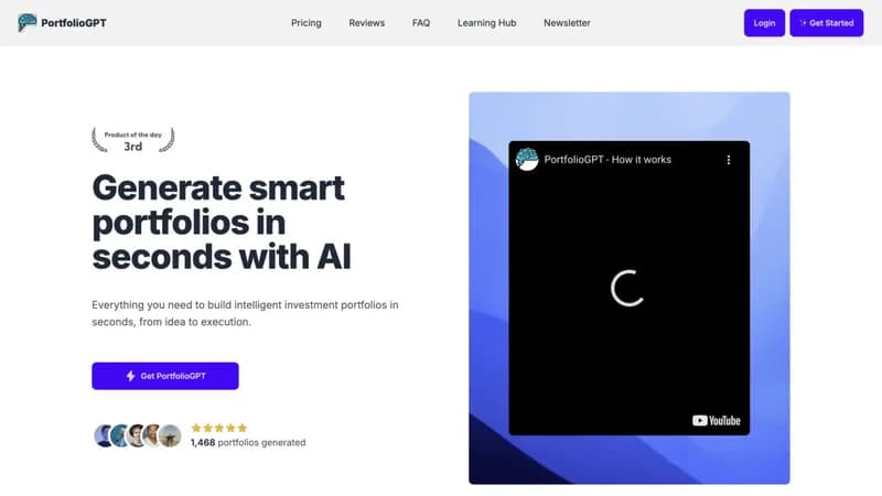 PortfolioGPT screenshot