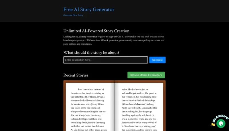 Free AI Story Generator screenshot