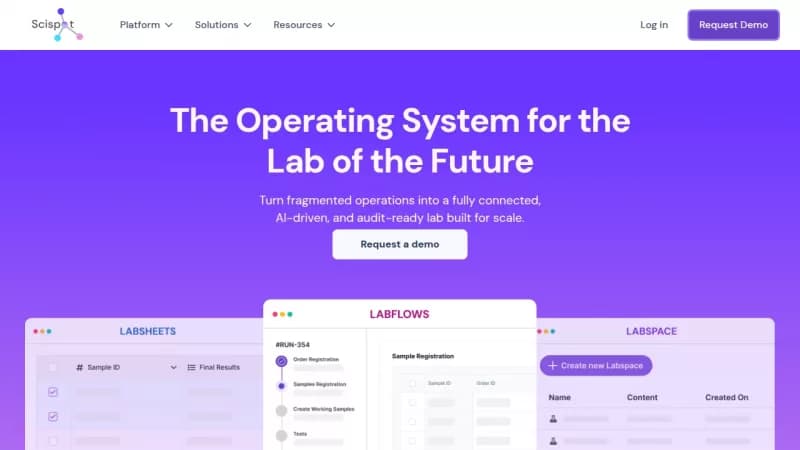 Scispot screenshot