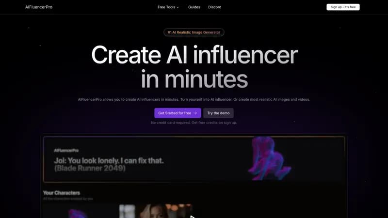 AIFluencerPro screenshot