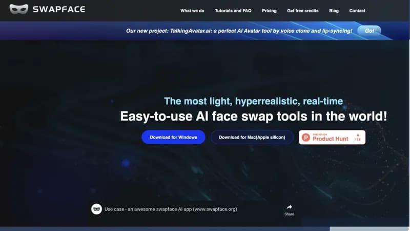 Swapface screenshot