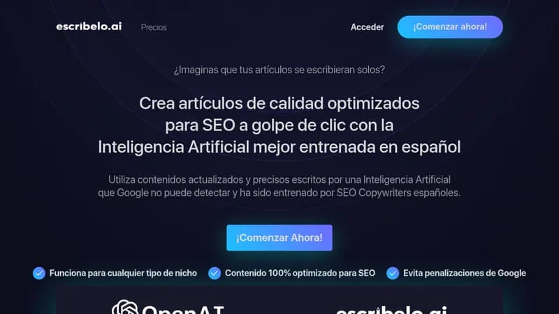 escríbelo website